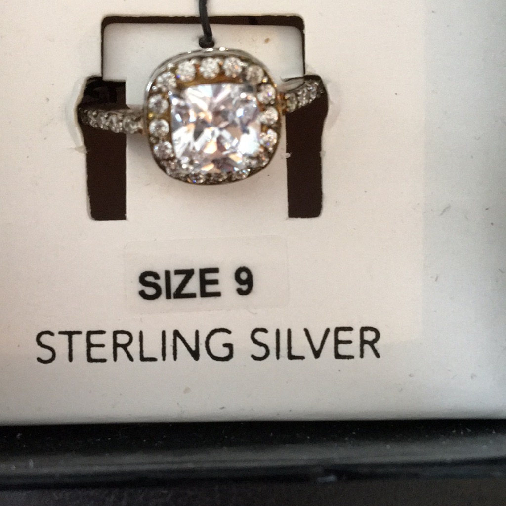 Badgley Mishka Engagement Ring Sterling Silver 45$